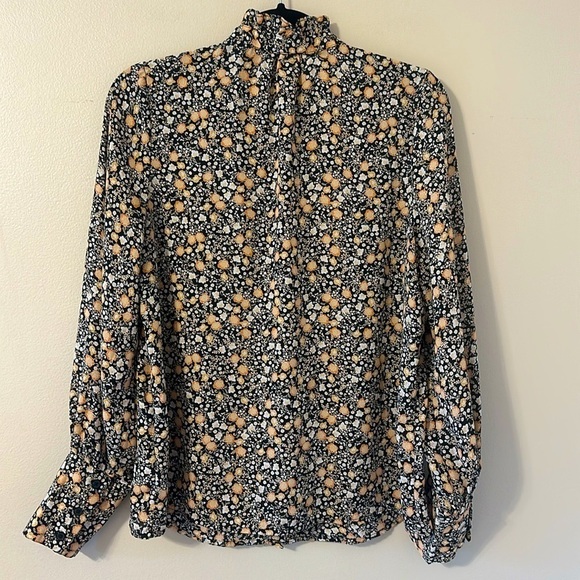 Nili Lotan x Target Liberty Floral Button Down Pintuck Blouse Medium Cottagecore - Picture 3 of 7